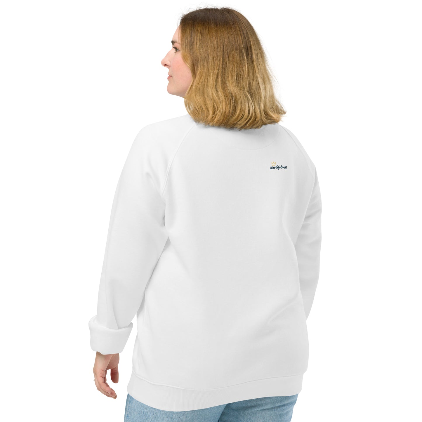 'High Worth Human' Organic Cotton Adult Sweatshirt