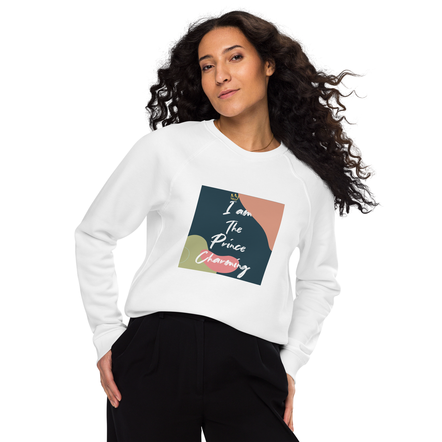 'I Am The Prince Charming' Organic Cotton Adult Sweatshirt